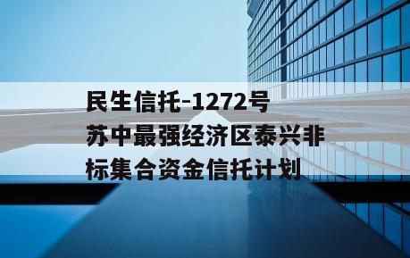 民生信托-1272号苏中最强经济区泰兴非标集合资金信托计划