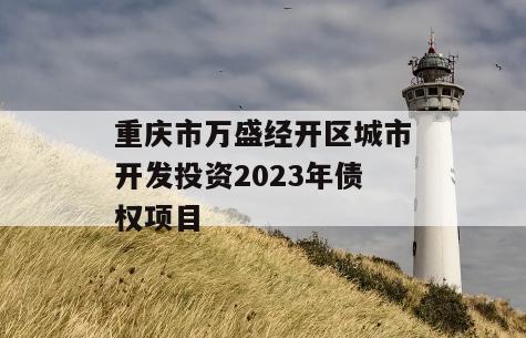 重庆市万盛经开区城市开发投资2023年债权项目