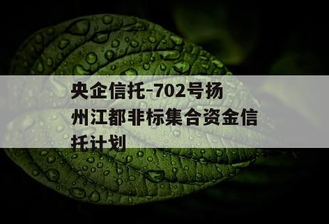 央企信托-702号扬州江都非标集合资金信托计划