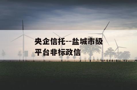 央企信托--盐城市级平台非标政信