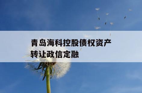 青岛海科控股债权资产转让政信定融