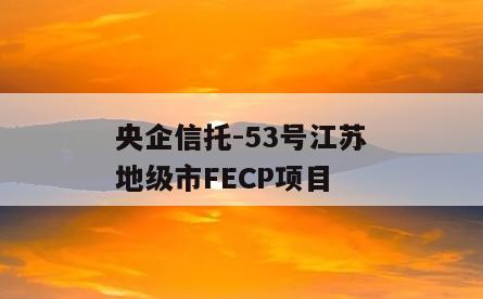 央企信托-53号江苏地级市FECP项目