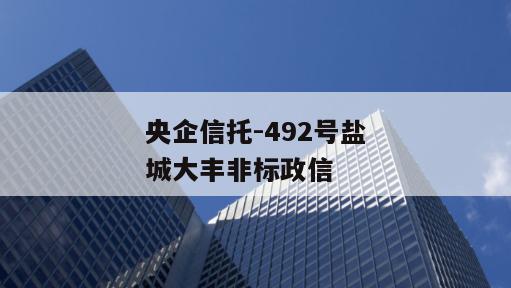 央企信托-492号盐城大丰非标政信