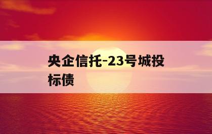 央企信托-23号城投标债
