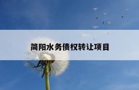 简阳水务债权转让项目