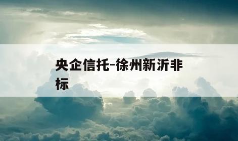 央企信托-徐州新沂非标