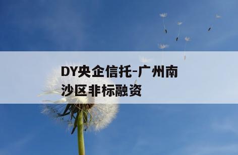 DY央企信托-广州南沙区非标融资