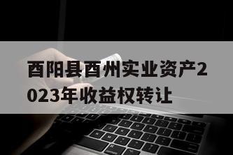 酉阳县酉州实业资产2023年收益权转让