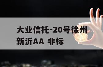 大业信托-20号徐州新沂AA 非标