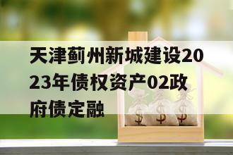 天津蓟州新城建设2023年债权资产02政府债定融