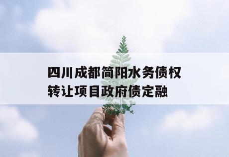 四川成都简阳水务债权转让项目政府债定融