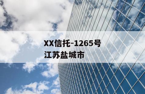 XX信托-1265号江苏盐城市