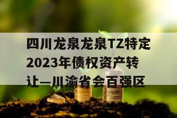 四川龙泉龙泉TZ特定2023年债权资产转让—川渝省会百强区