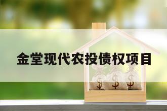 金堂现代农投债权项目