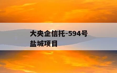 大央企信托-594号盐城项目