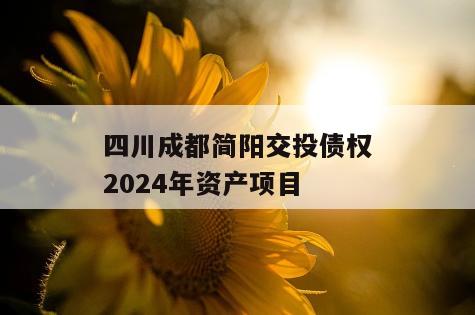 四川成都简阳交投债权2024年资产项目