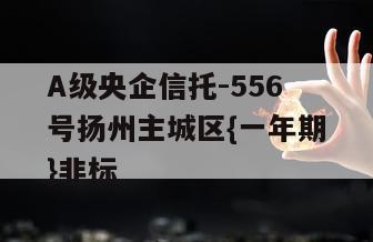 A级央企信托-556号扬州主城区{一年期}非标