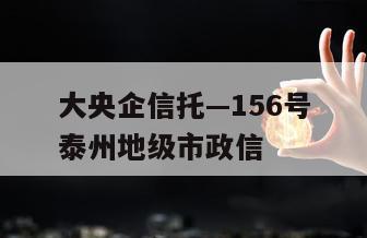 大央企信托—156号泰州地级市政信
