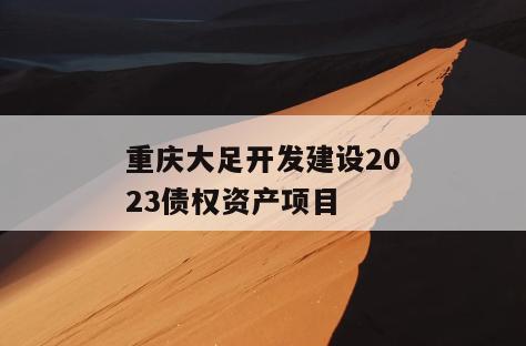 重庆大足开发建设2023债权资产项目