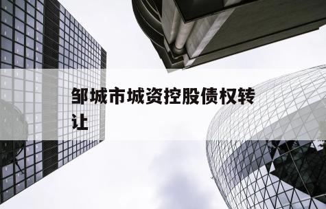 邹城市城资控股债权转让