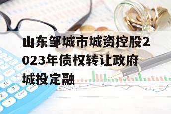 山东邹城市城资控股2023年债权转让政府城投定融