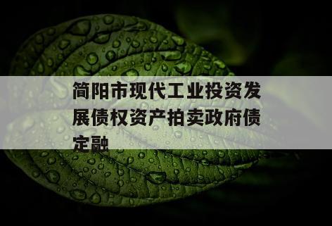 简阳市现代工业投资发展债权资产拍卖政府债定融