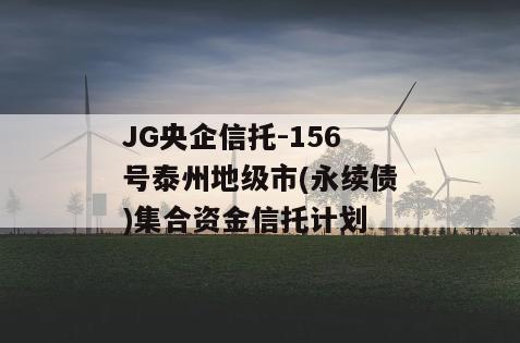 JG央企信托-156号泰州地级市(永续债)集合资金信托计划