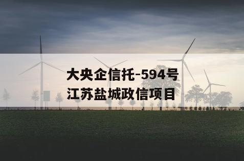 大央企信托-594号江苏盐城政信项目