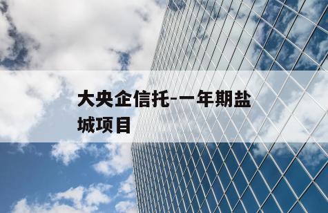 大央企信托-一年期盐城项目