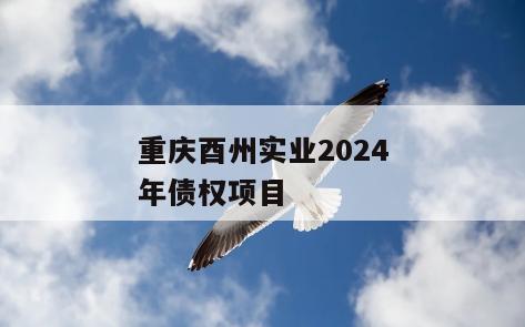 重庆酉州实业2024年债权项目