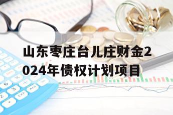 山东枣庄台儿庄财金2024年债权计划项目