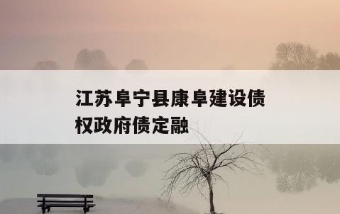 江苏阜宁县康阜建设债权政府债定融