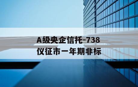 A级央企信托-738仪征市一年期非标