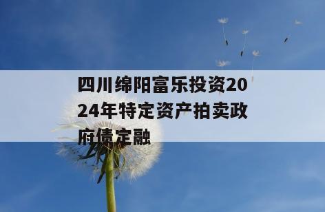 四川绵阳富乐投资2024年特定资产拍卖政府债定融