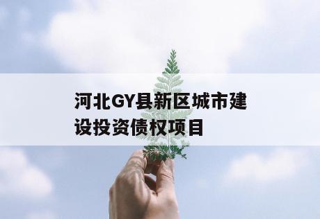 河北GY县新区城市建设投资债权项目