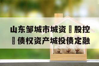 山东邹城市城资‮股控‬债权资产城投债定融