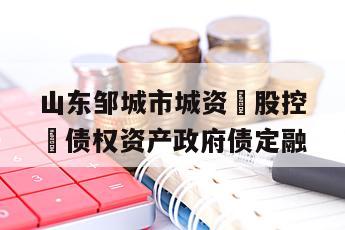 山东邹城市城资‮股控‬债权资产政府债定融
