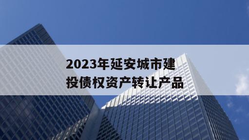 2023年延安城市建投债权资产转让产品