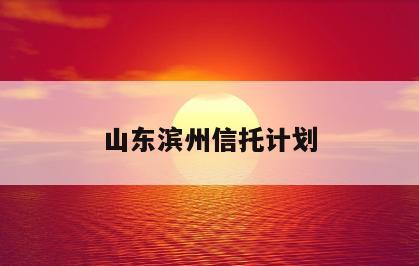 山东滨州信托计划
