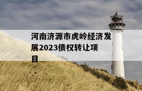 河南济源市虎岭经济发展2023债权转让项目