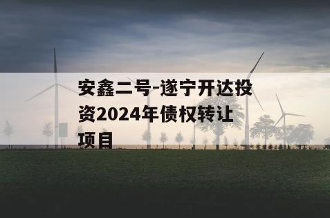 安鑫二号-遂宁开达投资2024年债权转让项目