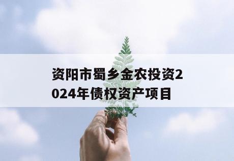 资阳市蜀乡金农投资2024年债权资产项目