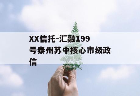 XX信托-汇融199号泰州苏中核心市级政信
