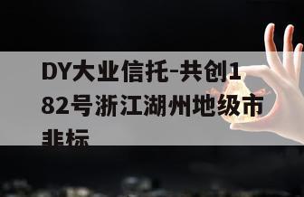 DY大业信托-共创182号浙江湖州地级市非标