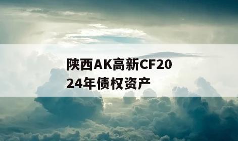 陕西AK高新CF2024年债权资产