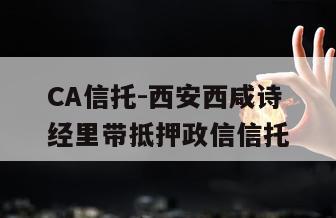 CA信托-西安西咸诗经里带抵押政信信托