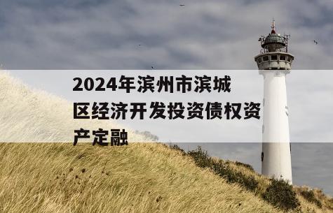 2024年滨州市滨城区经济开发投资债权资产定融