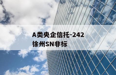 A类央企信托-242徐州SN非标