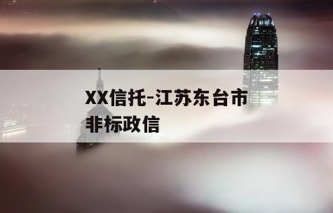XX信托-江苏东台市非标政信