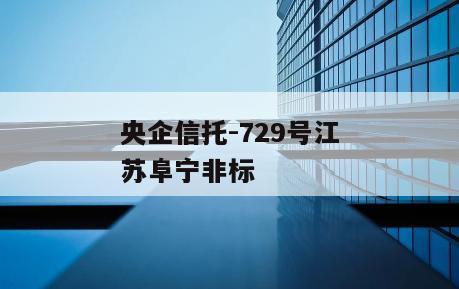 央企信托-729号江苏阜宁非标